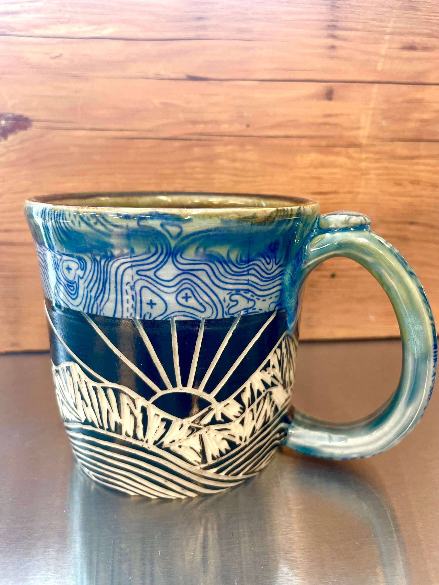 Topo River Mug 17oz