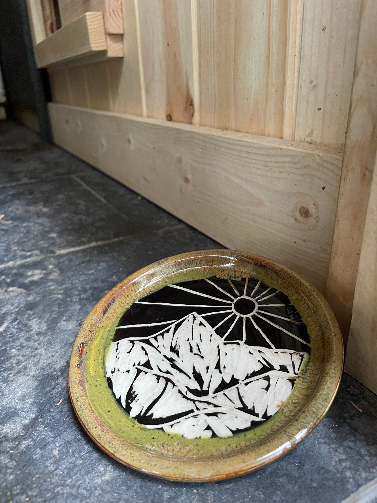 Sunrise plate 4.75 diameter