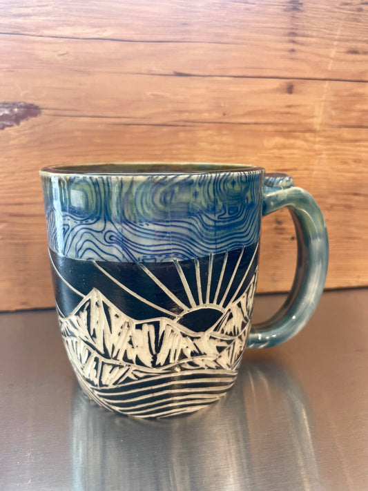 Topo River Mug 15oz