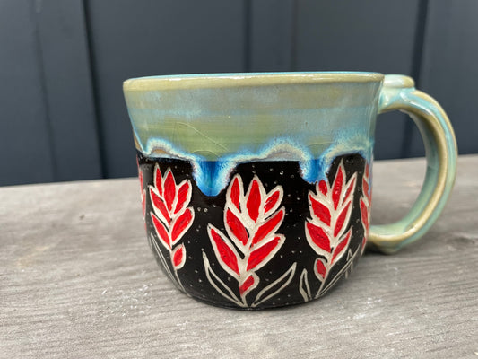 Indian Paintbrush Mug #1 12oz