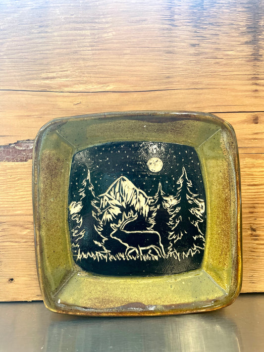 Elk Square Plate