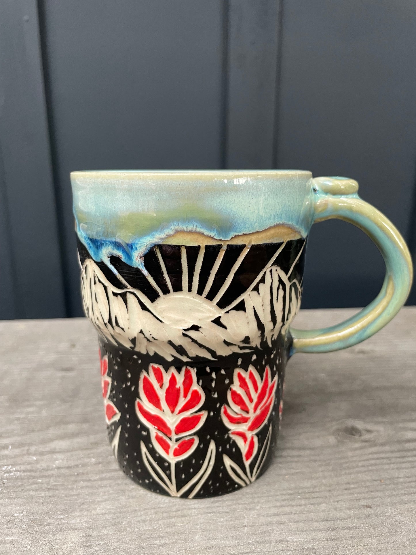 Indian Paintbrush Mug #3 15.5oz