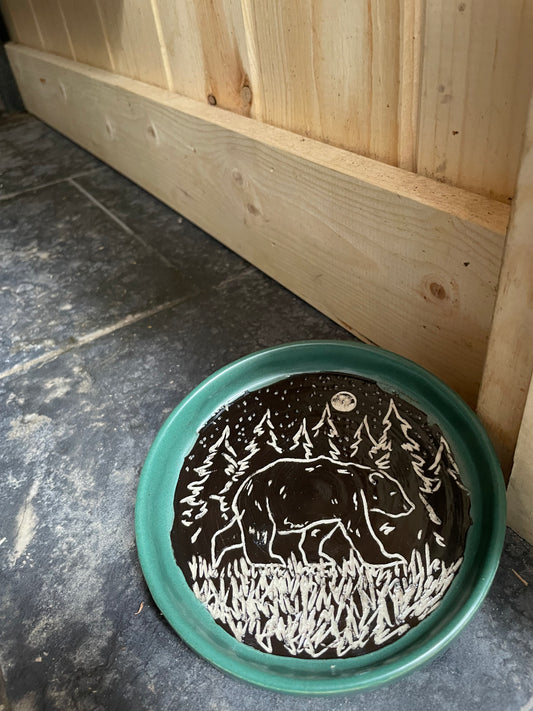 Bear Small Plate 4.75 diameter
