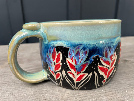 Indian Paintbrush Mug #4 12oz